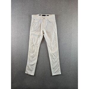 Massimo Dutti Chino Pants Mens 30x30 White Honeycomb Textured Slim Fit Designer